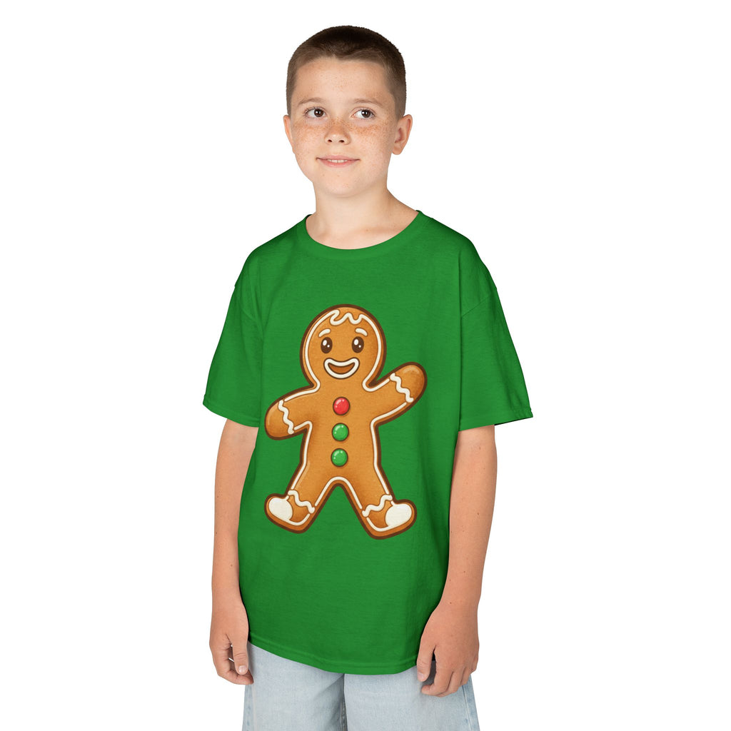 Designed by kids for kids - Cute Christmas gingerbread man tee