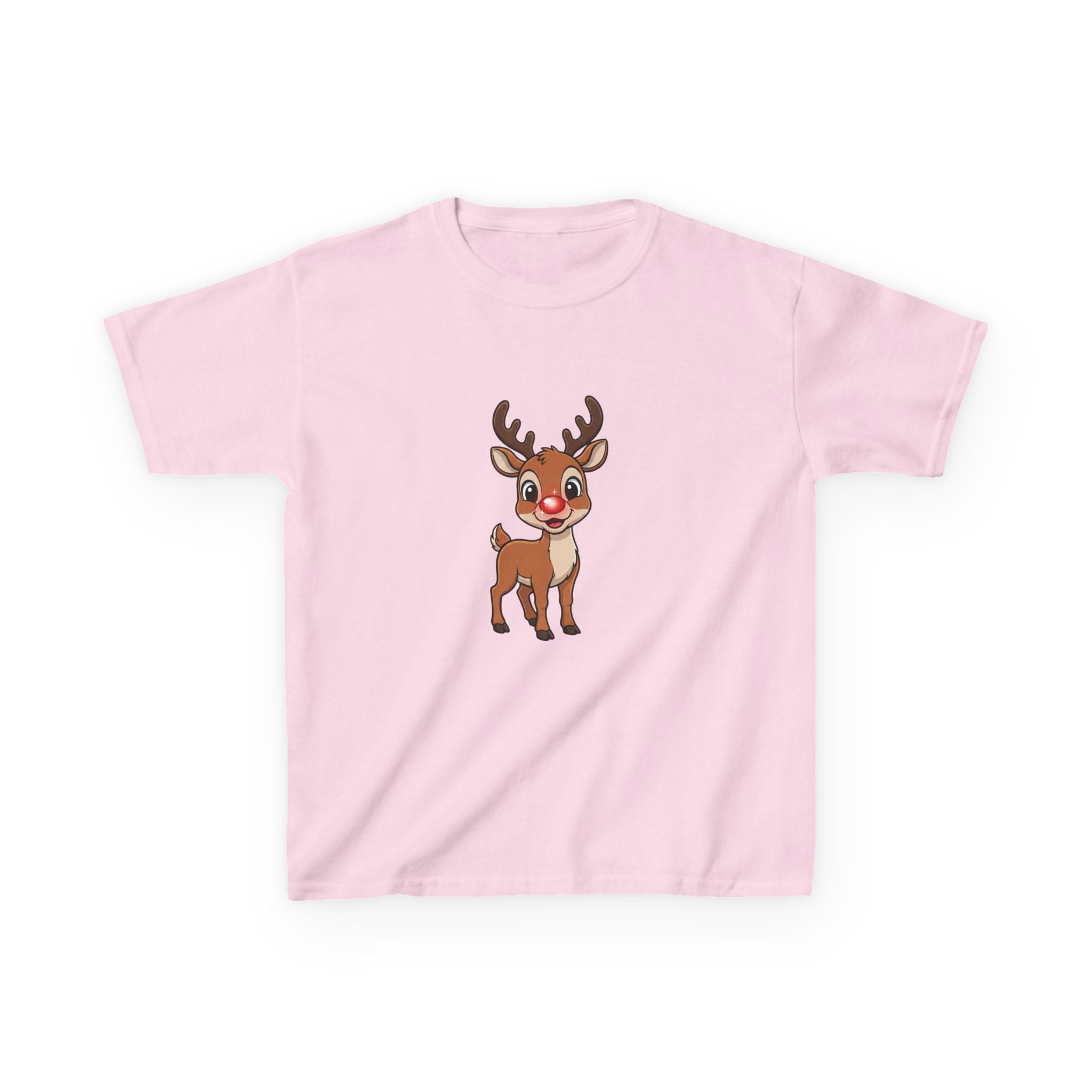 Designed by kids for kids - Cute Christmas Rudolph tee