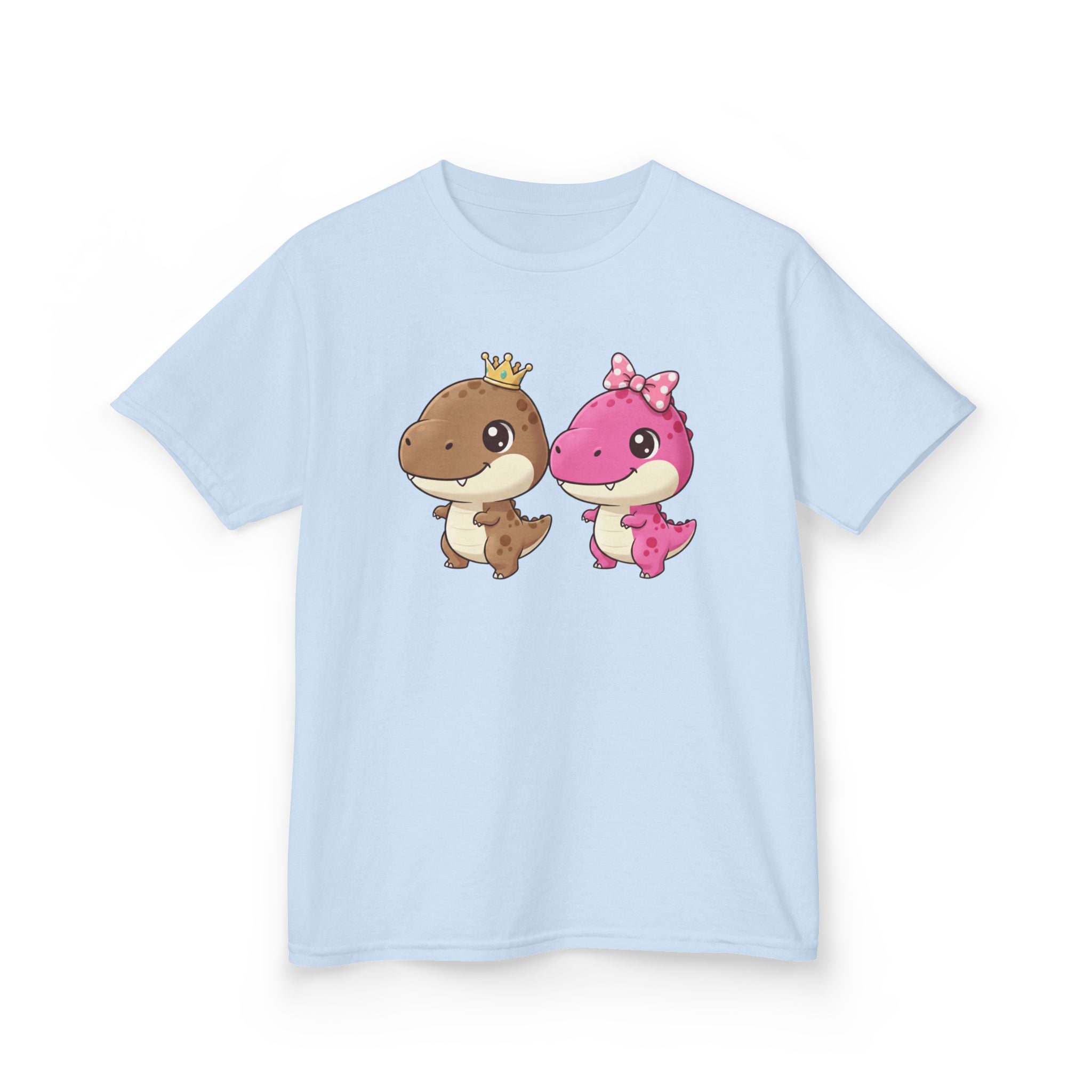 Designed by kids for kids - Cute girl and boy dino tee
