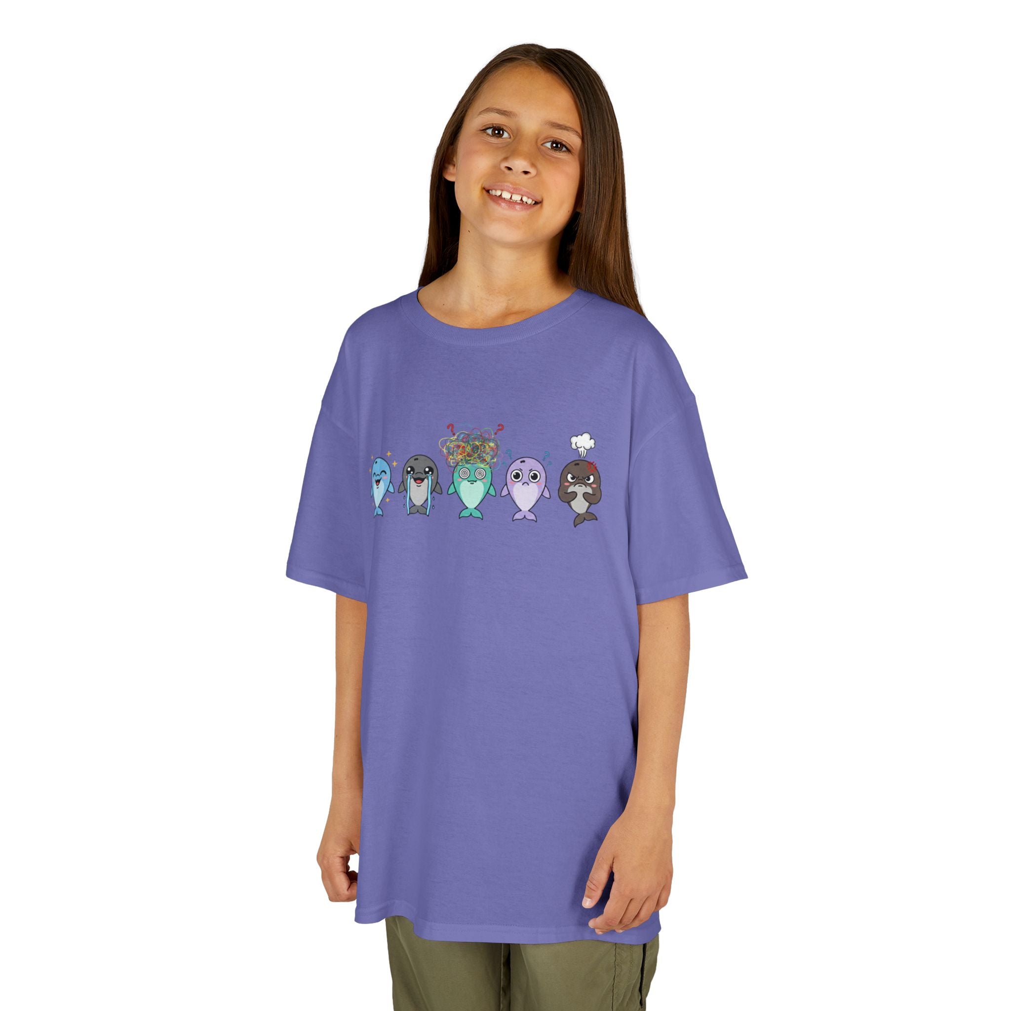 Kids Dolphin Emotion Communication Tee