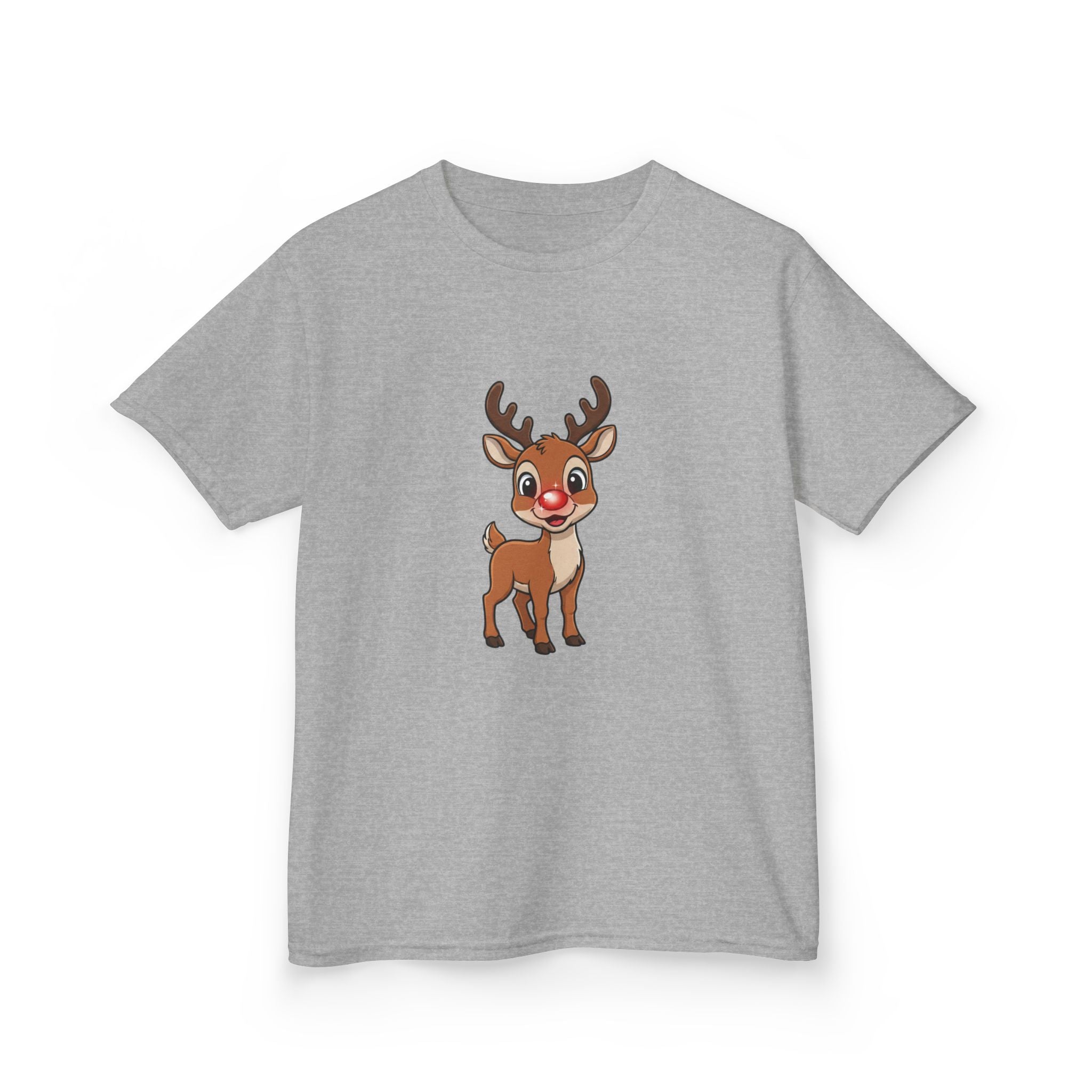 Designed by kids for kids - Cute Christmas Rudolph tee