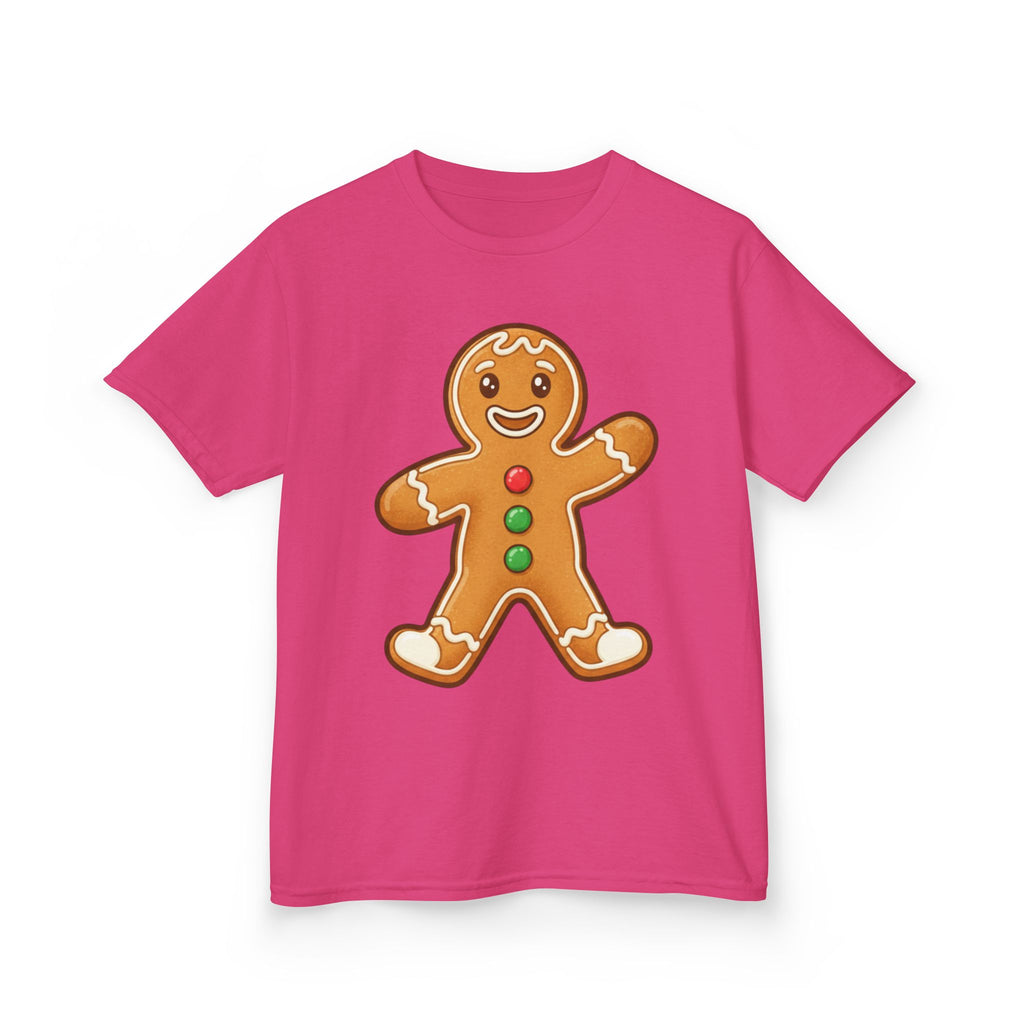 Designed by kids for kids - Cute Christmas gingerbread man tee