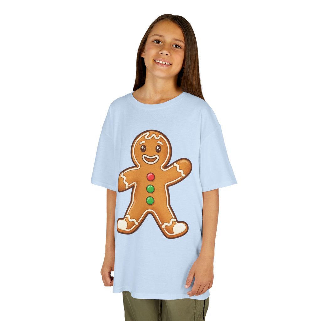 Designed by kids for kids - Cute Christmas gingerbread man tee