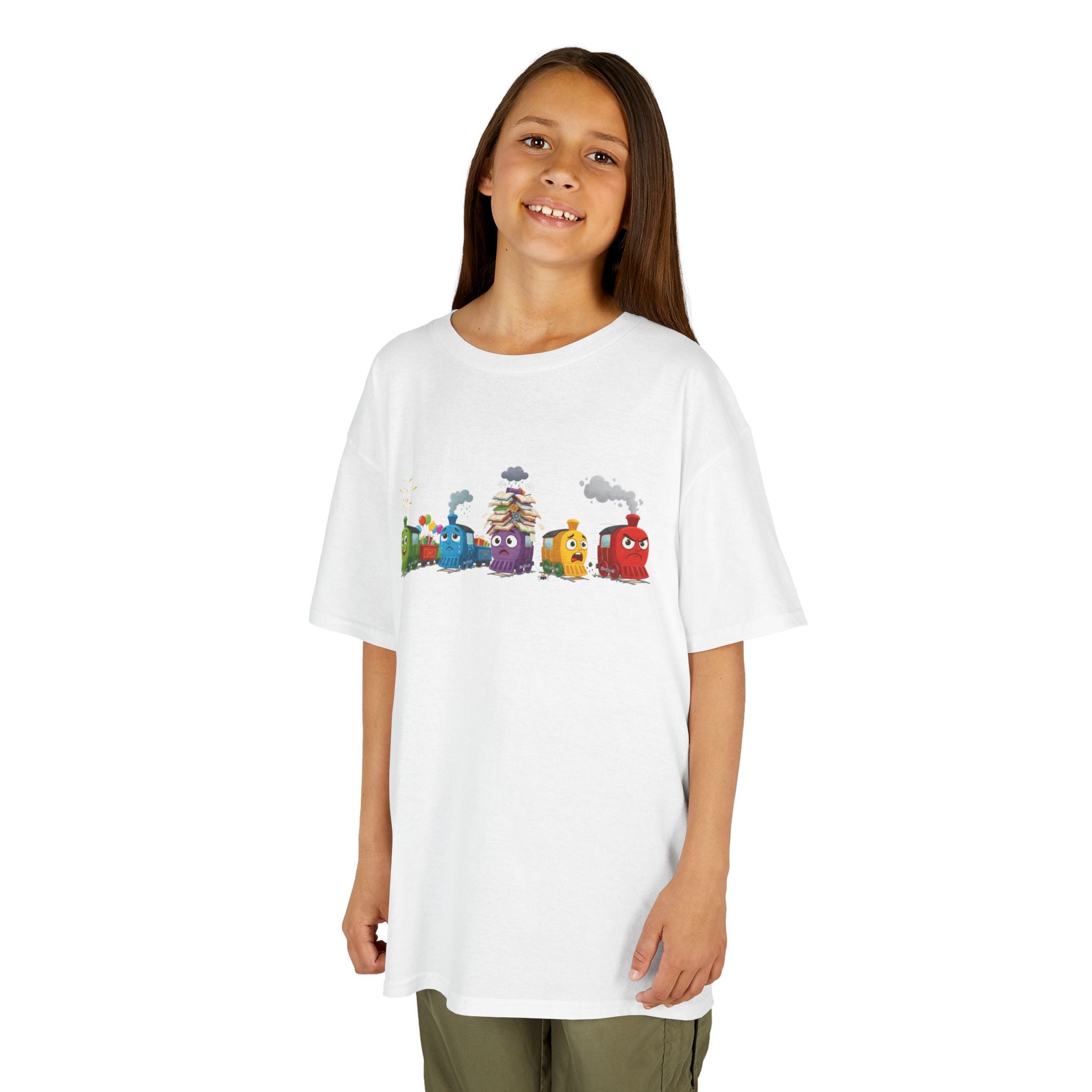 Kids Train Emotion Communication Tee