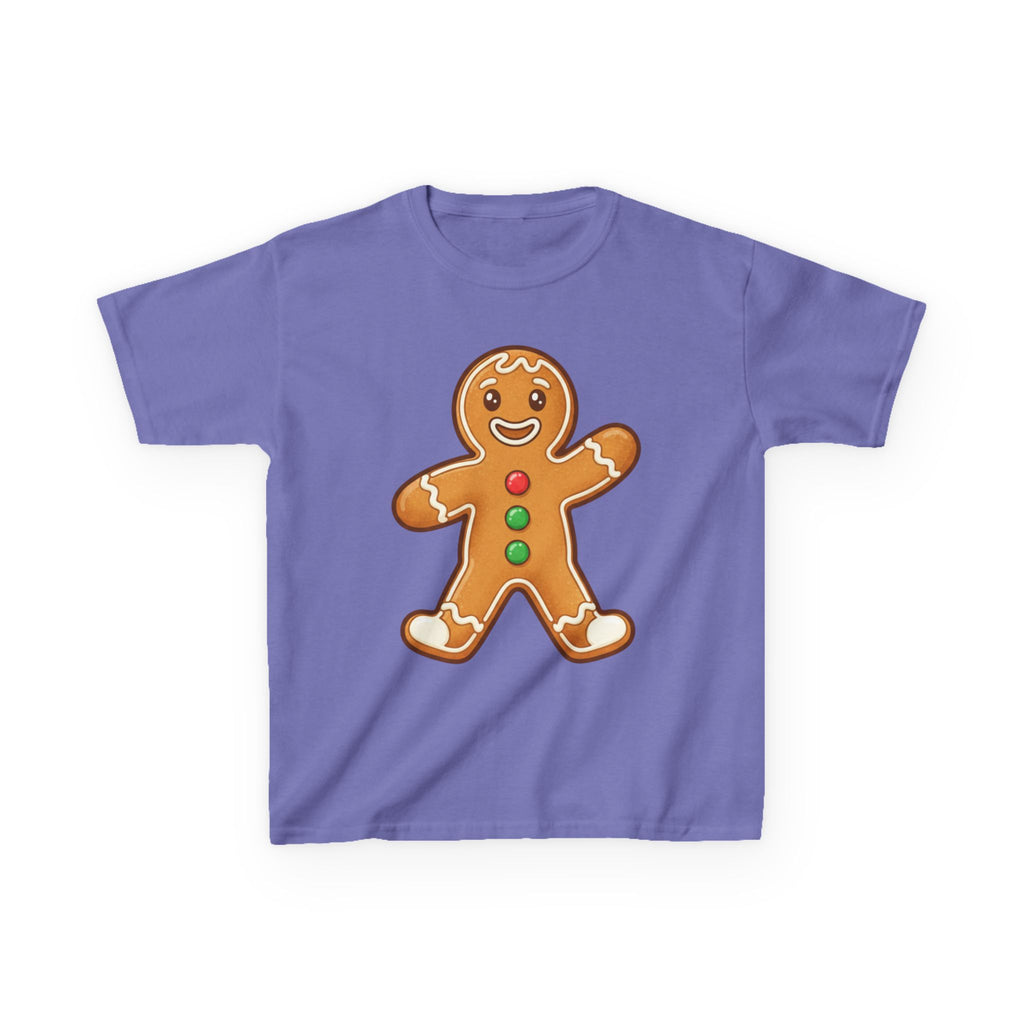 Designed by kids for kids - Cute Christmas gingerbread man tee