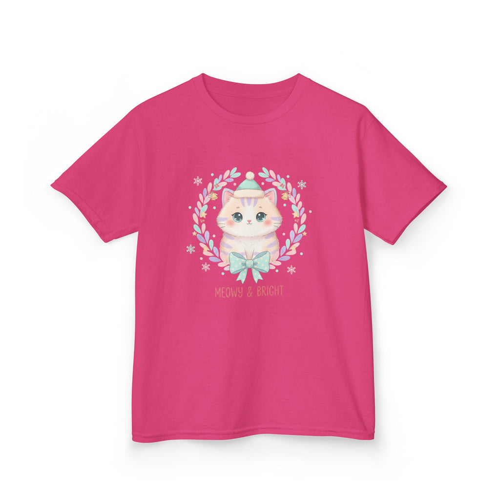Designed by kids for kids - Cute Christmas Cat tee