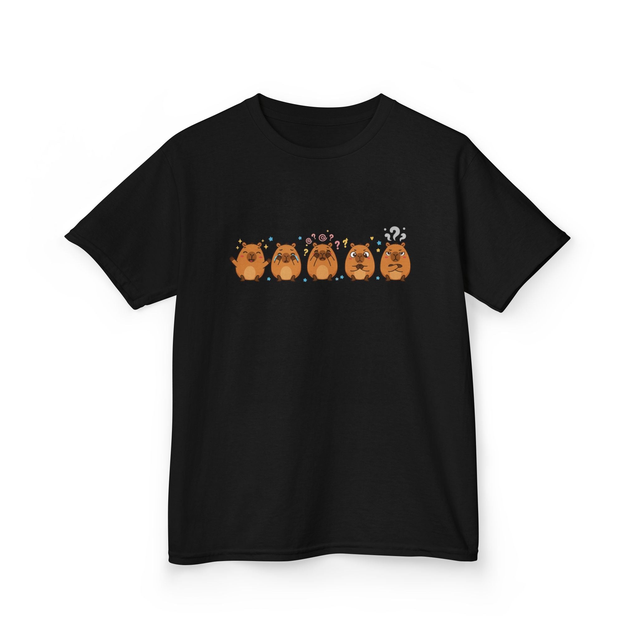 Kids Capybara Emotion Communication Tee