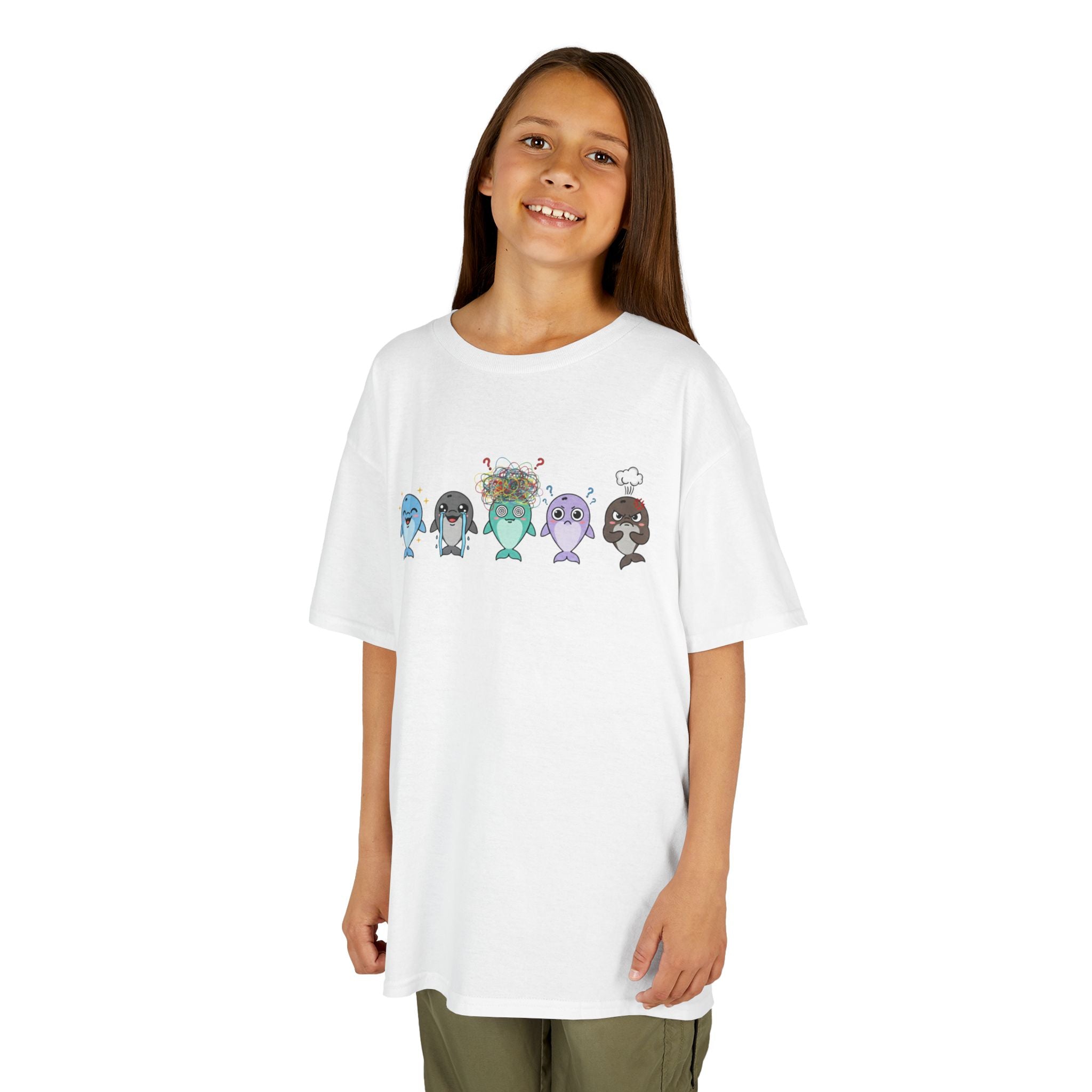 Kids Dolphin Emotion Communication Tee