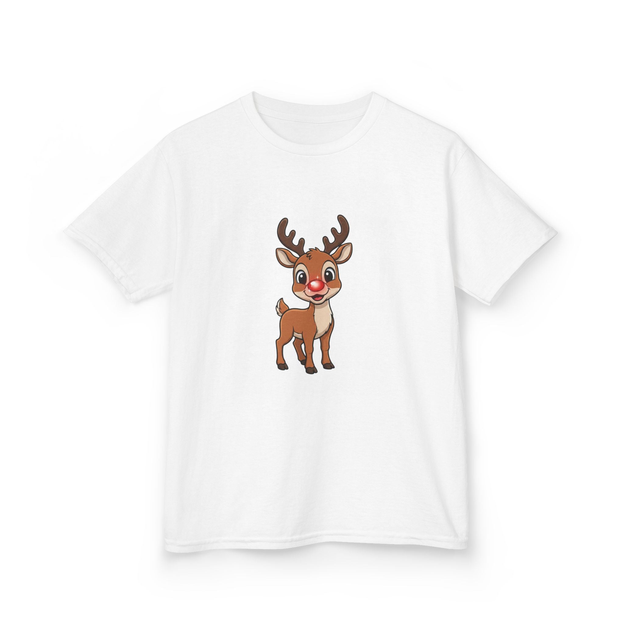 Designed by kids for kids - Cute Christmas Rudolph tee
