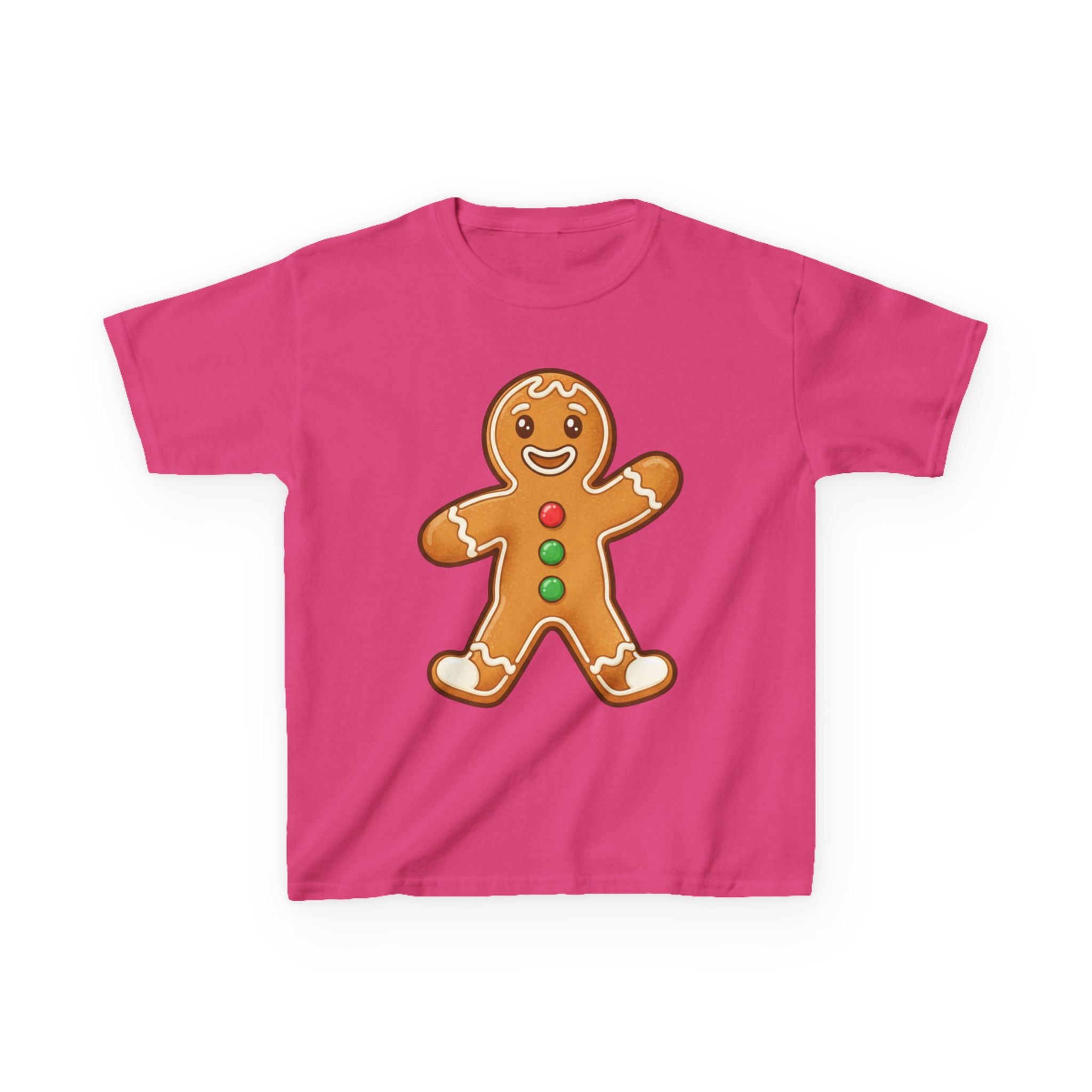 Designed by kids for kids - Cute Christmas gingerbread man tee