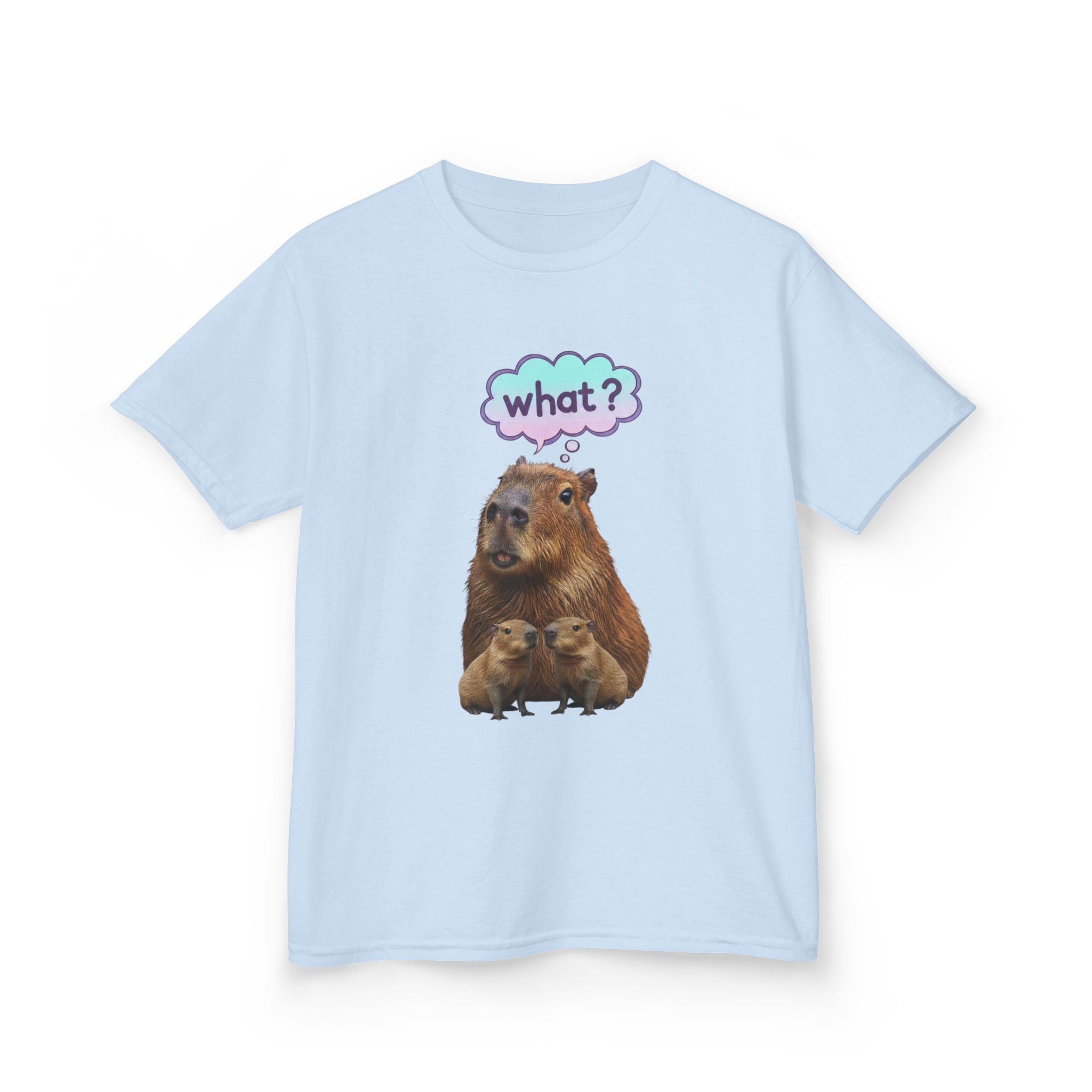 Designed by kids for kids - Funny confused capybara tee