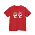 Designed by kids for kids - Cute girl and boy dino tee