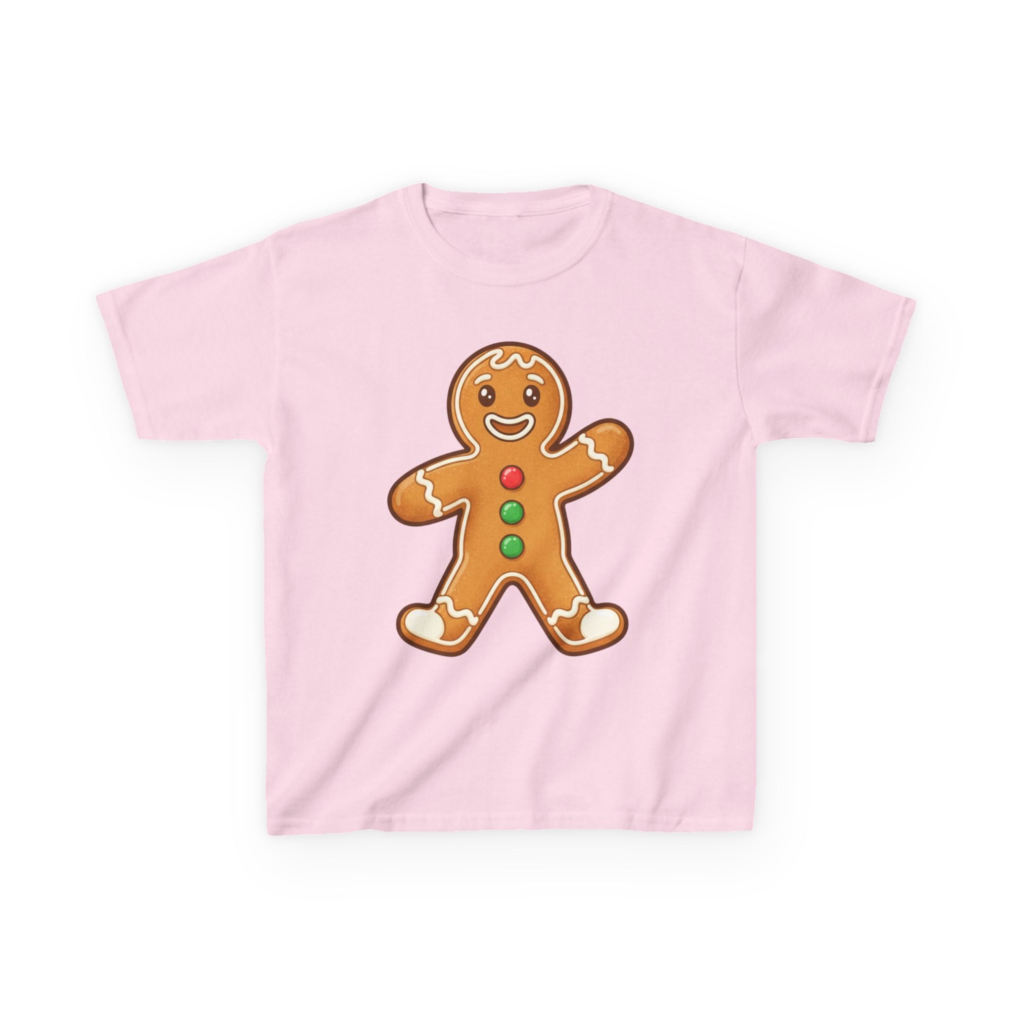 Designed by kids for kids - Cute Christmas gingerbread man tee