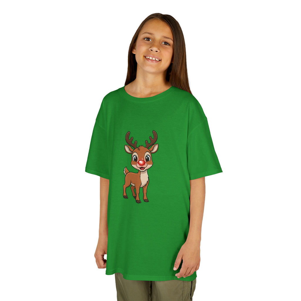 Designed by kids for kids - Cute Christmas Rudolph tee
