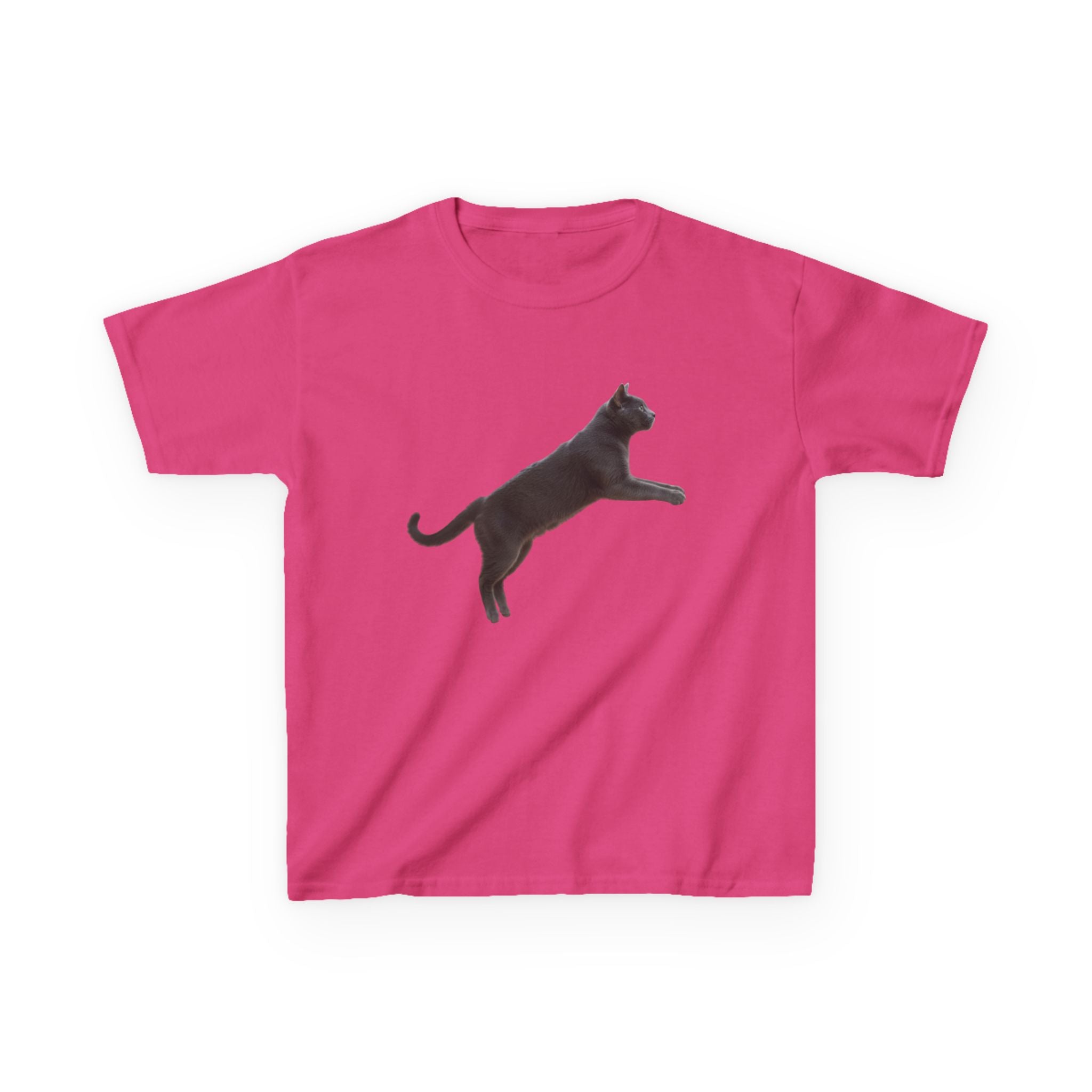 Designed by kids for kids - Russian Blue cat tee