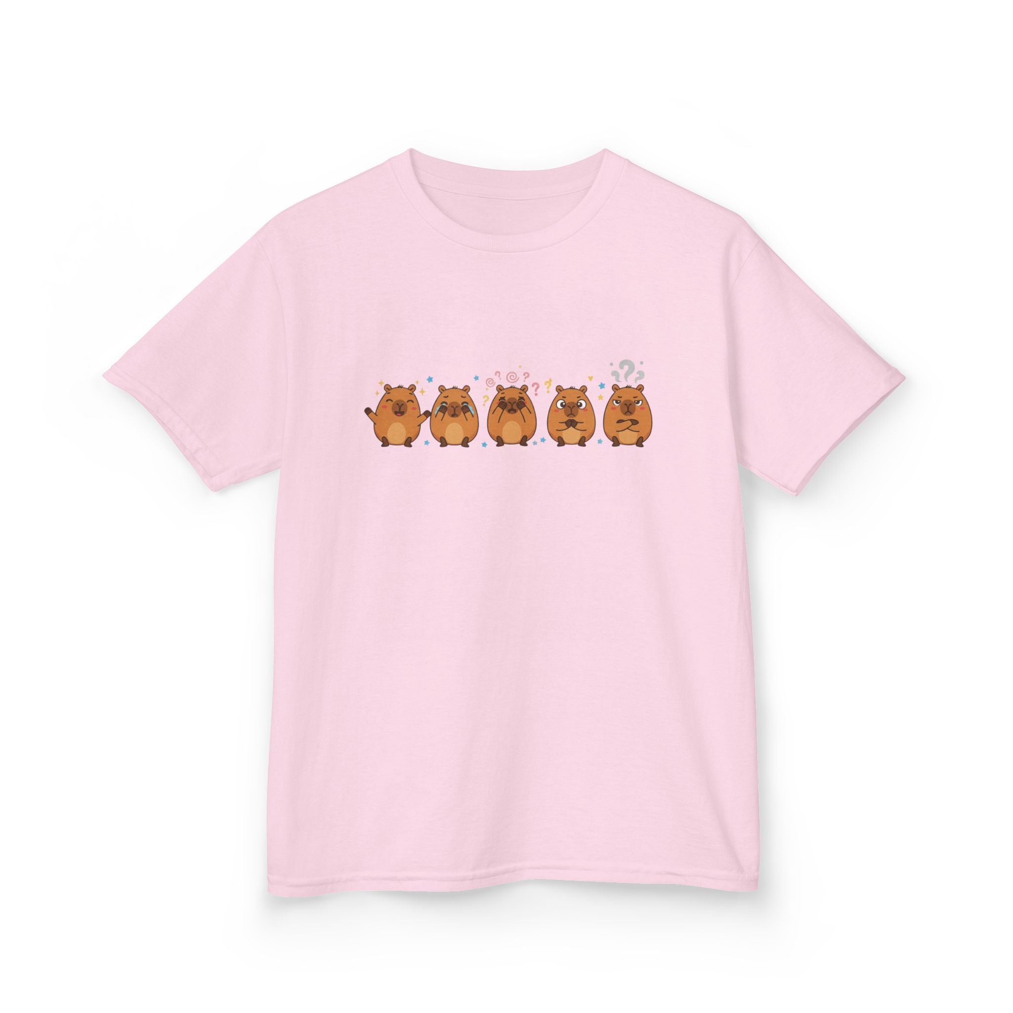 Kids Capybara Emotion Communication Tee