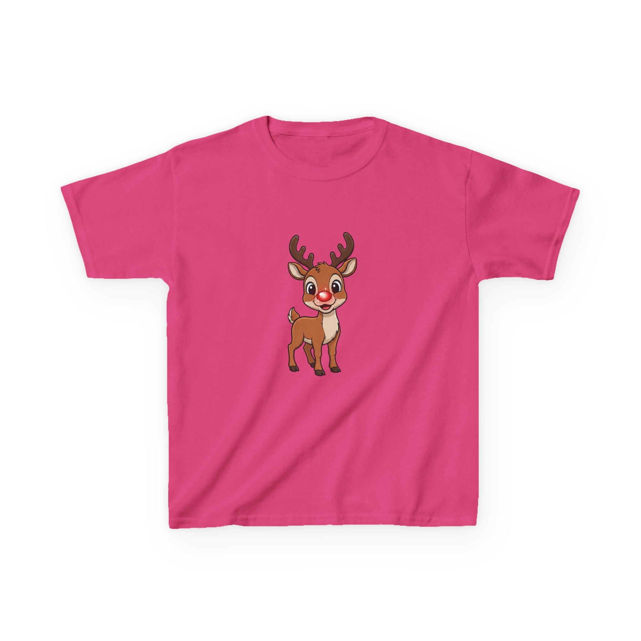 Designed by kids for kids - Cute Christmas Rudolph tee