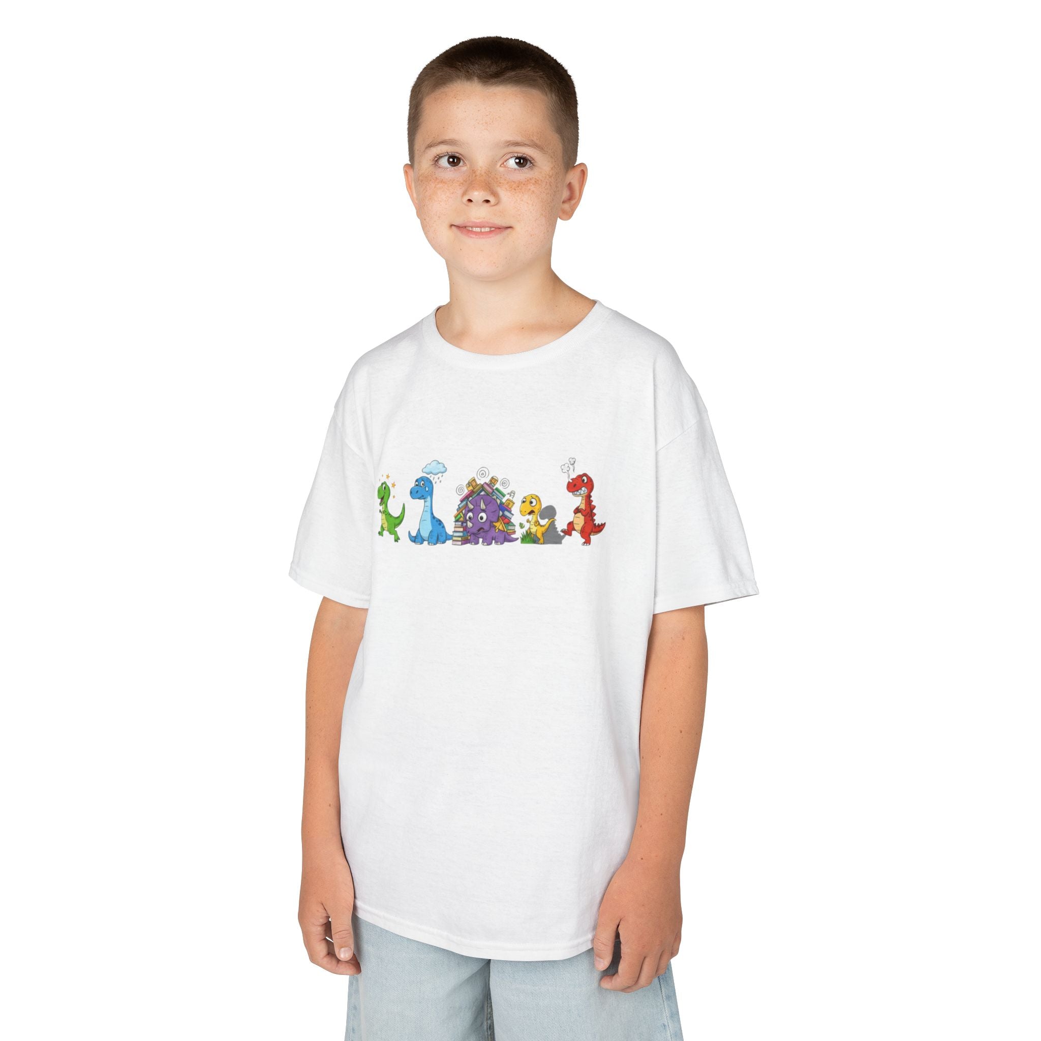 Kids Dino Emotion Communication Tee
