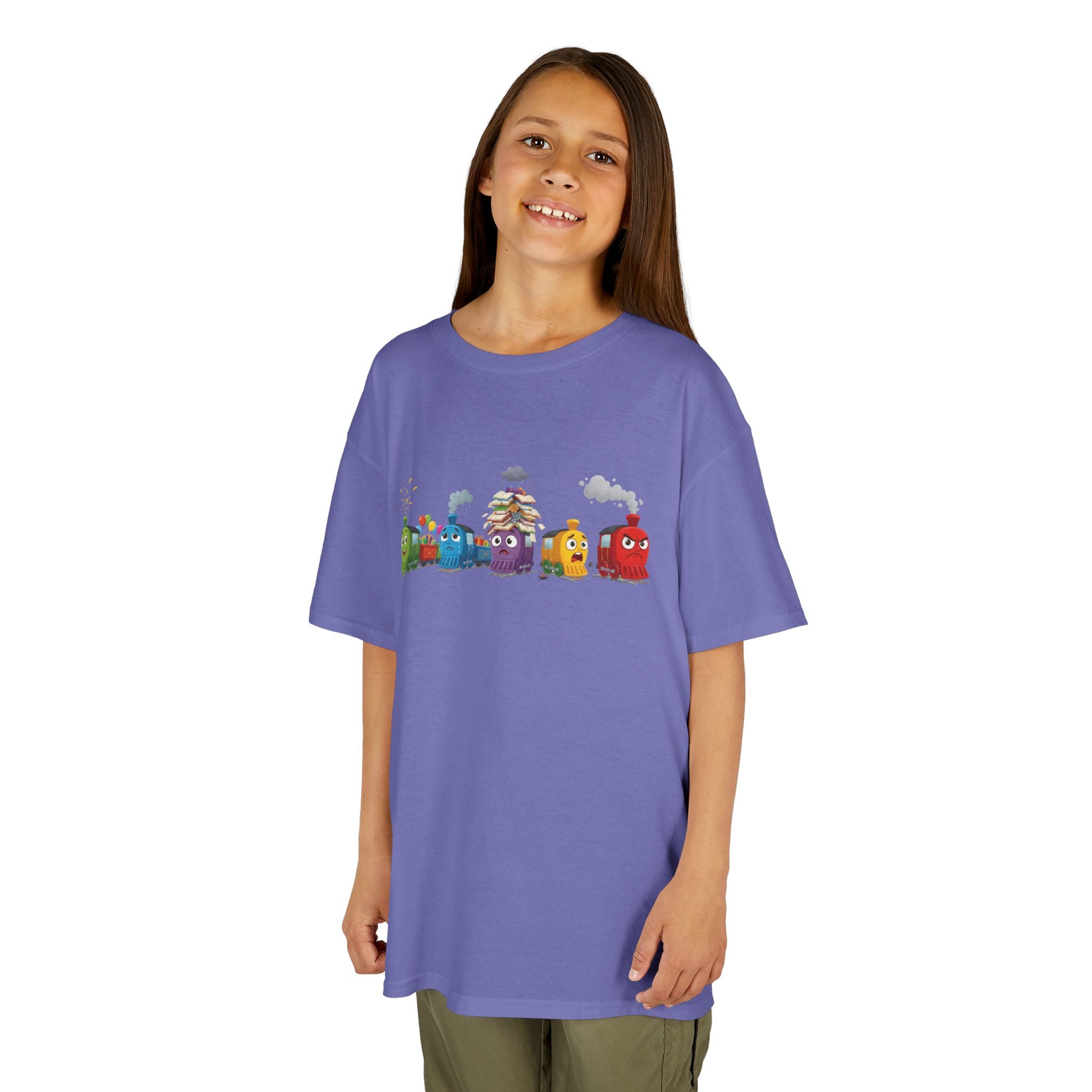 Kids Train Emotion Communication Tee