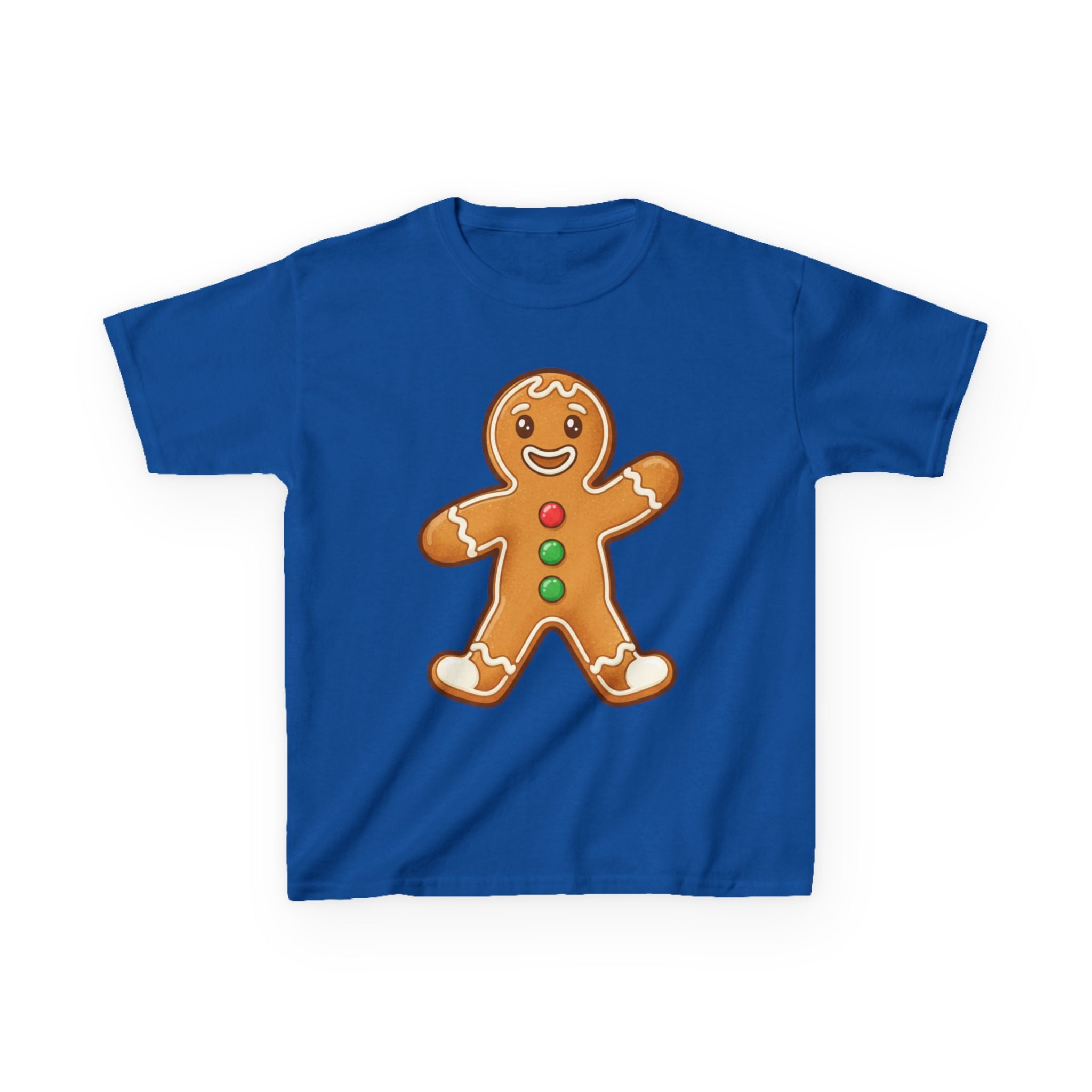 Designed by kids for kids - Cute Christmas gingerbread man tee
