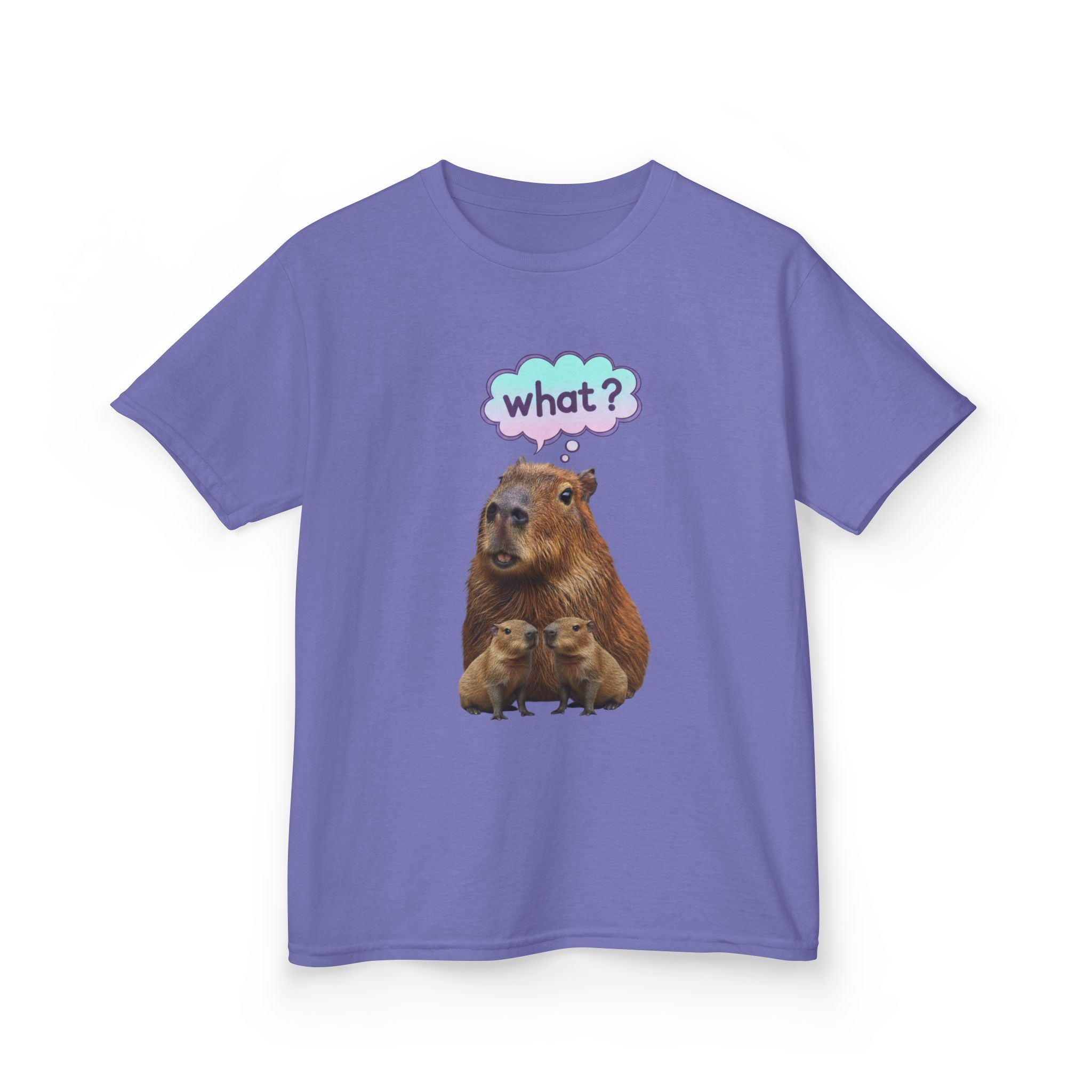Designed by kids for kids - Funny confused capybara tee