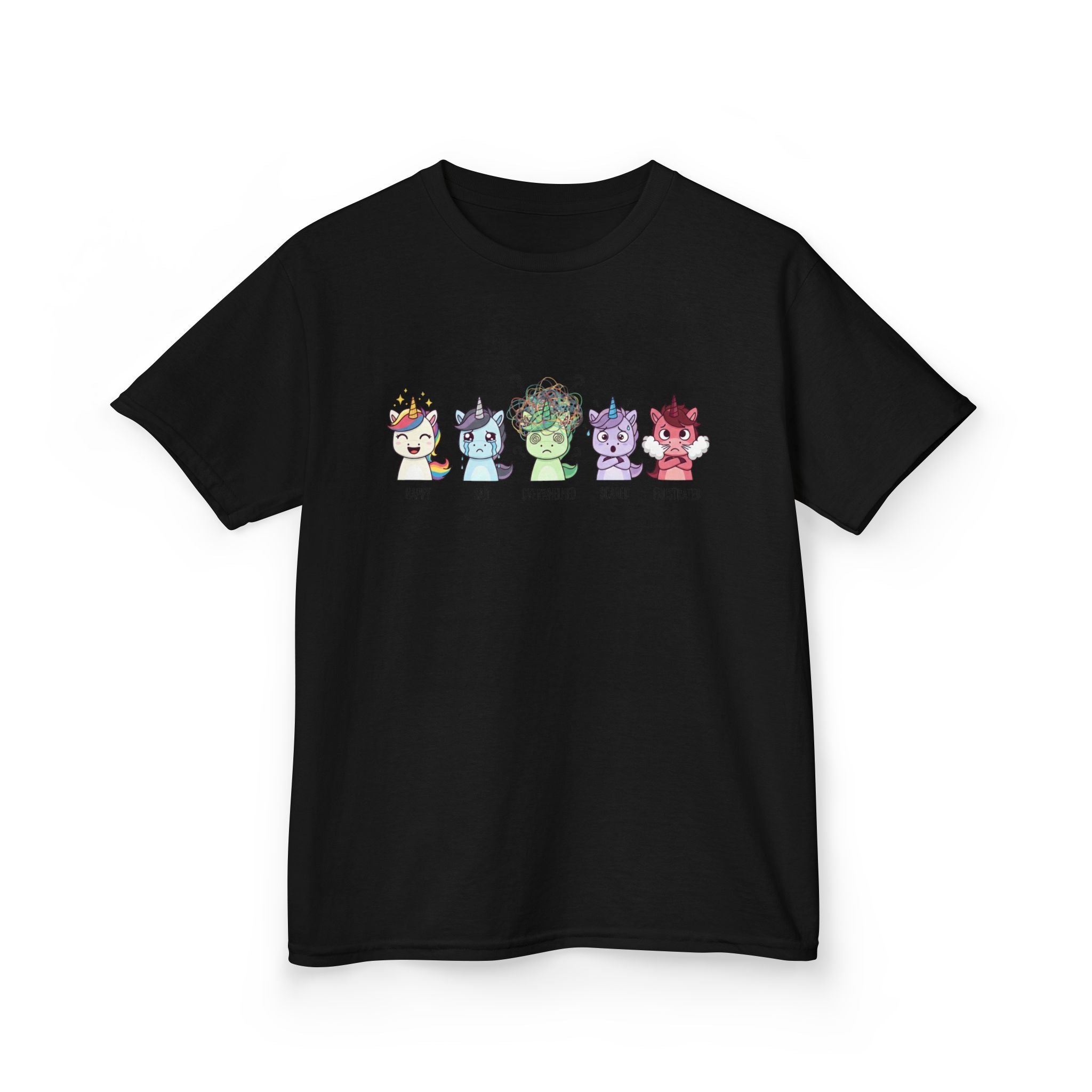 Kids Unicorn Emotion Communication Tee