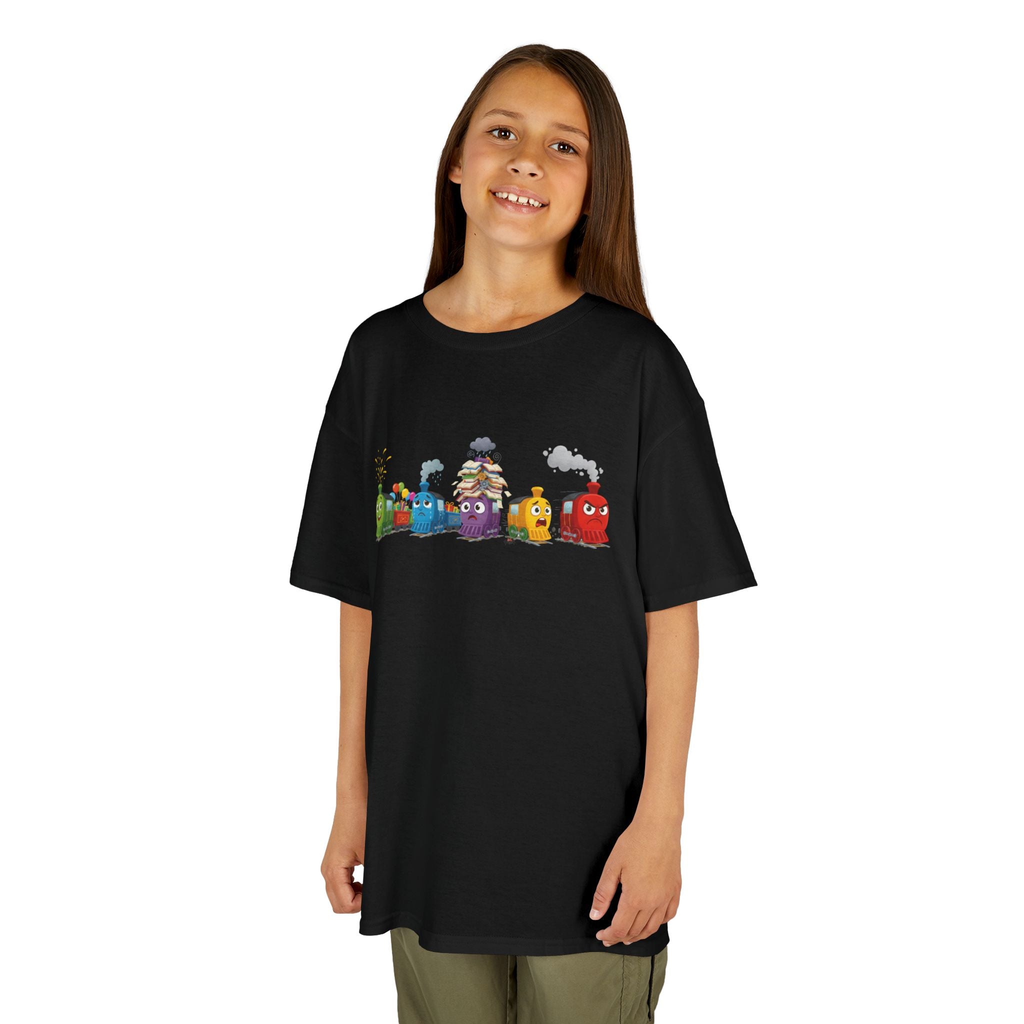 Kids Train Emotion Communication Tee