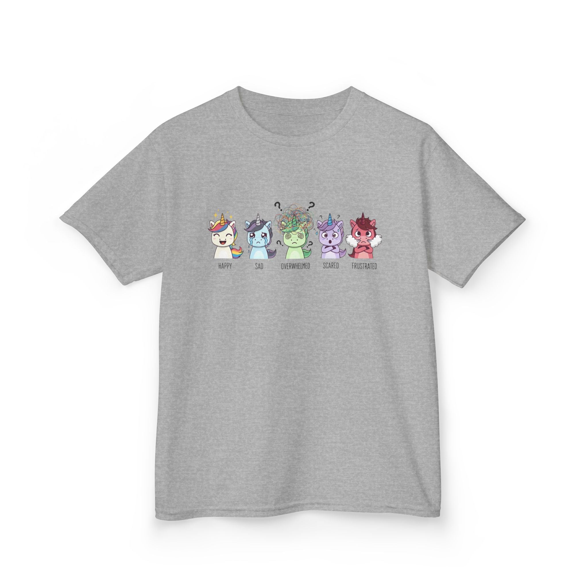 Kids Unicorn Emotion Communication Tee