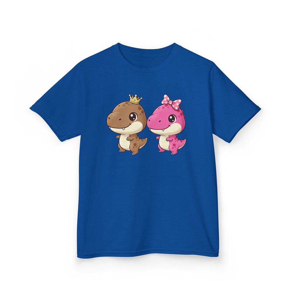 Designed by kids for kids - Cute girl and boy dino tee