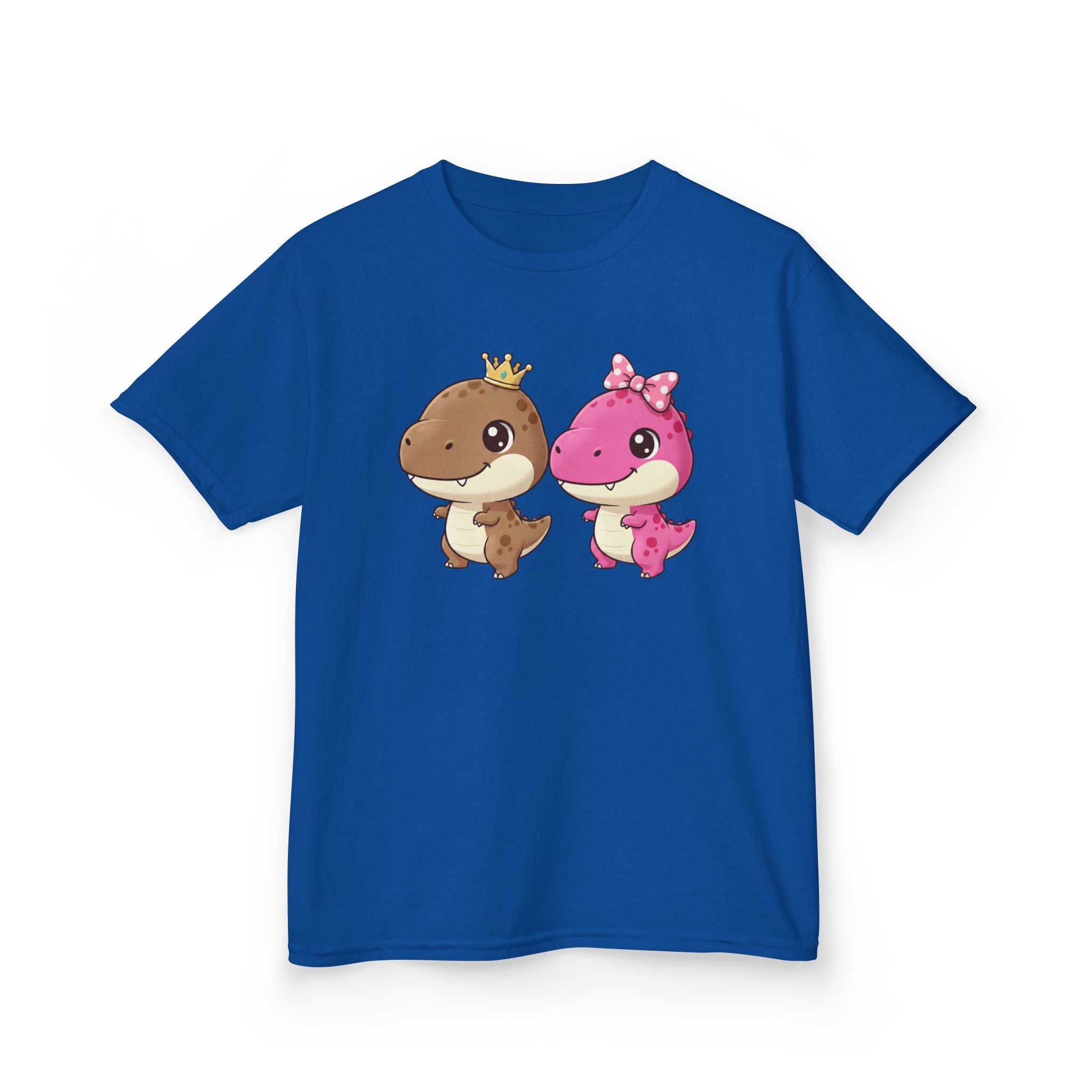 Designed by kids for kids - Cute girl and boy dino tee