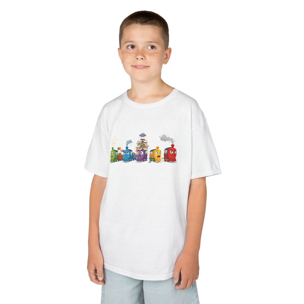 Kids Train Emotion Communication Tee